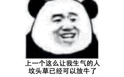 上一个这么让我生气的人，坟头草已经可以放牛了