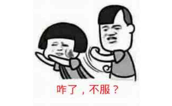 咋了，不服？