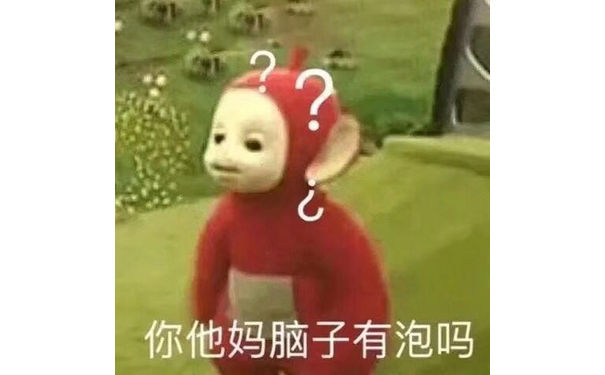 你他妈脑子有泡吗