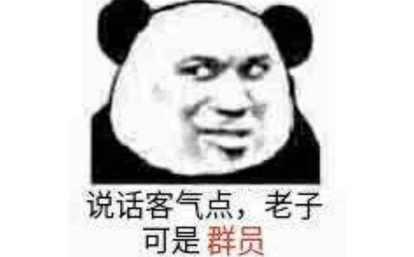 说话客气点，老子可是群员