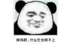 辣鸡群，什么忙也帮不上