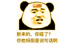 新来的，你哑了？你他妈倒是说句话啊