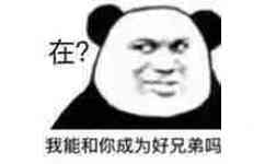 在？我能和你成为好兄弟吗