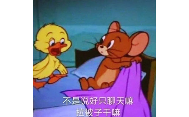 不是说好只聊天嘛，拉被子干嘛