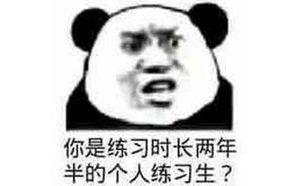 你是练习时长两年半的个人练习生？