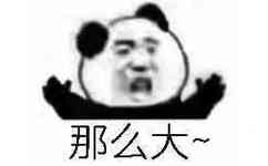 那么大