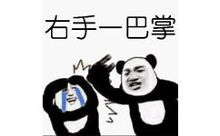 右手一巴掌