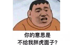 你的意思是不给我胖虎面子？