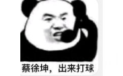 蔡徐坤，出来打球