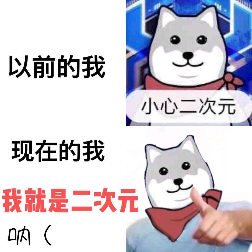 小心二次元，我就是二次元