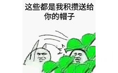 这些都是我积攒送给你的帽子