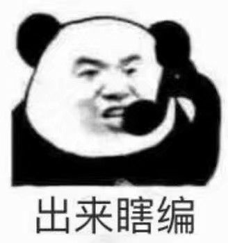 出来瞎编