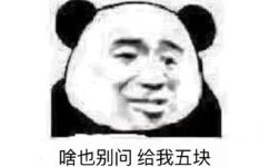 啥也别问给我五块