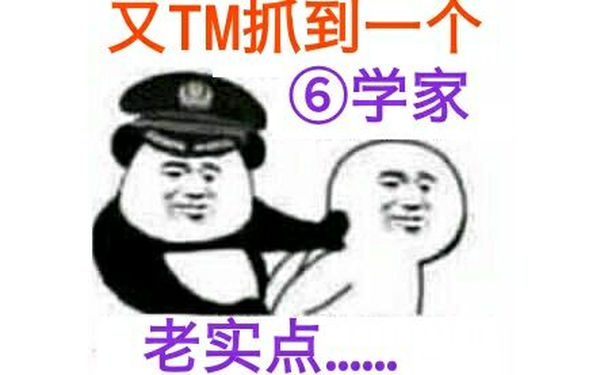 又TM抓到一个⑥学家，老实点....