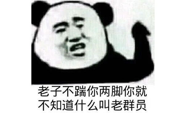 老子不踹你两脚你就不知道什么叫老群员