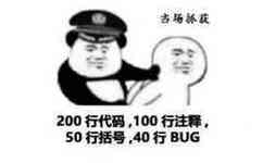 场抓获200行代码，100行注释50行括号40行BUG