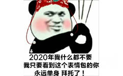 2020年我什么都不要，我只要看到这个表情包的你，永远单身拜托了