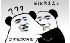 我TM想出去玩，新型冠状病毒