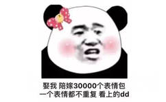 娶我陪嫁30000个表情包，一个表情都不重复看上的dd