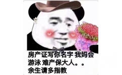 房产证写你名字，我妈会游泳难产保大人。。余生请多指教