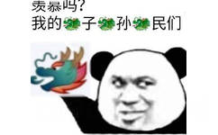 表呆吗？我的子孙民们