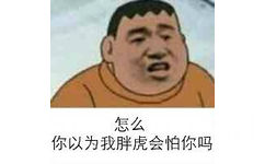 怎么，你以为我胖虎会怕你吗？