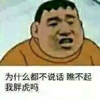 为什么都不说话，瞧不起我胖虎吗？