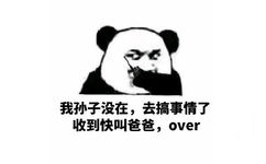 我孙子没在，去搞事情了，收到快叫爸爸，over