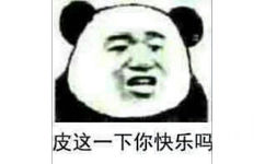 皮这一下你快乐吗