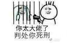 你太大佬了，判处你死刑