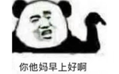 你他妈早上好啊