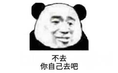 不去，你自己去吧