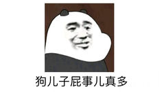 狗儿子屁事儿真多