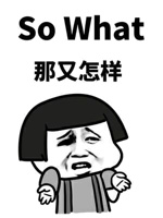 So what那又怎样