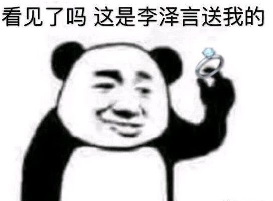 看见了吗这是李泽言送我的