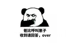 爸比呼叫崽子收到请回答,over