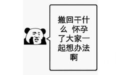 撤回干什么，怀孕了大家起想办法啊