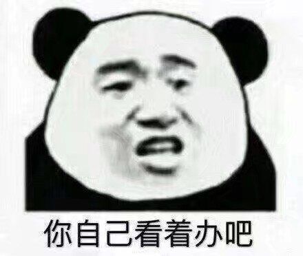 你自己看着办吧