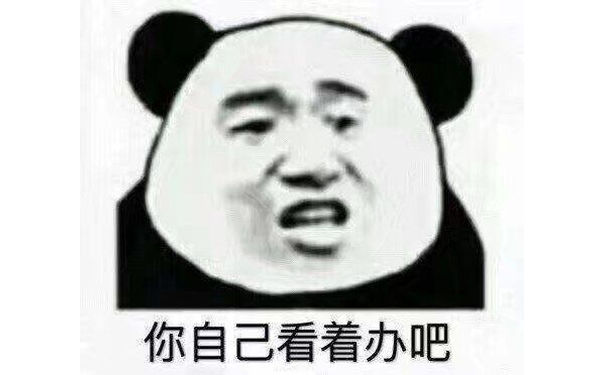 你自己看着办吧