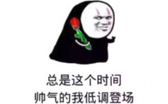 总是这个时间帅气的我低调登场