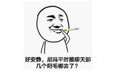 好安静，尼玛平时能聊天那几个叼毛哪去了？