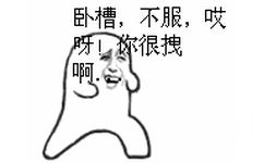 卧槽，不服，哎呀很拽