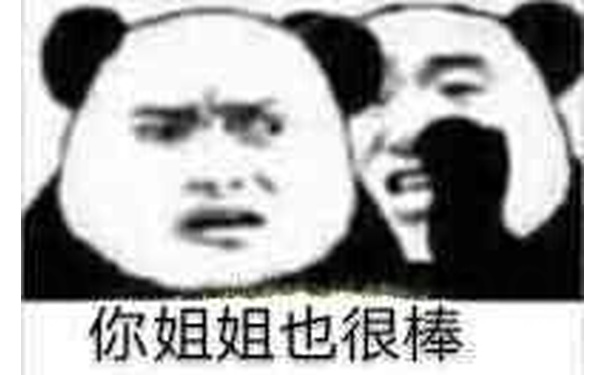 你姐姐也很棒