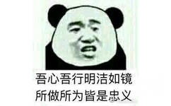 吾心吾行明洁如镜，所做所为皆是忠义