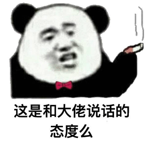 这是和大佬说话的态度么