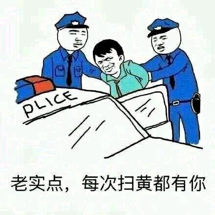 老实点；每次扫黄都有你