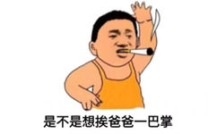 是不是想挨爸爸一巴掌