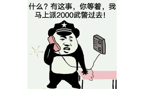 什么？有这事，你等着，我马上派2000武警过去