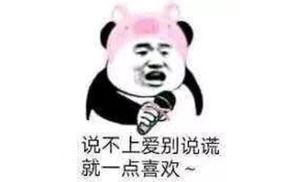 说不上爱别说谎，就一点喜欢~