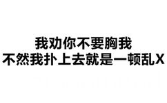 我劝你不要胸我  不然我扑上去就是一顿乱X - 撤回有用吗？出卖的尊严还能收回吗？ （纯文字表情包）